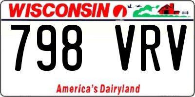 WI license plate 798VRV