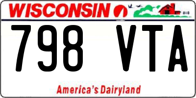 WI license plate 798VTA