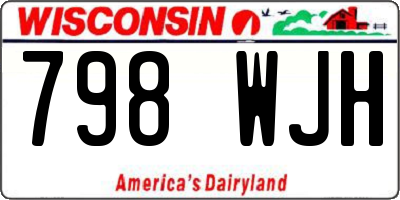 WI license plate 798WJH