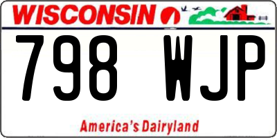 WI license plate 798WJP