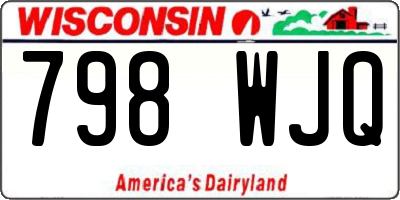 WI license plate 798WJQ