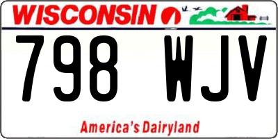 WI license plate 798WJV
