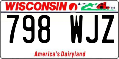 WI license plate 798WJZ