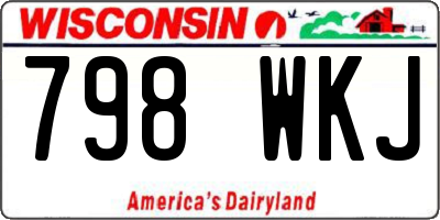 WI license plate 798WKJ