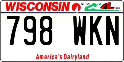 WI license plate 798WKN