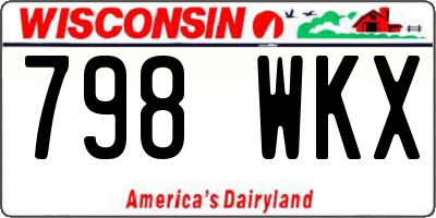 WI license plate 798WKX