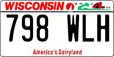 WI license plate 798WLH