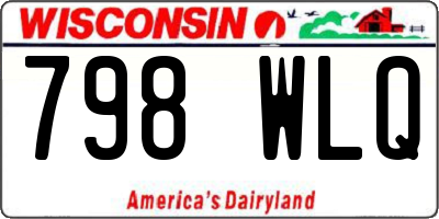 WI license plate 798WLQ