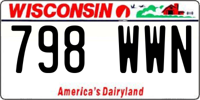 WI license plate 798WWN