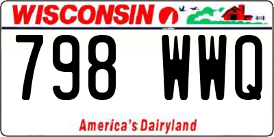 WI license plate 798WWQ