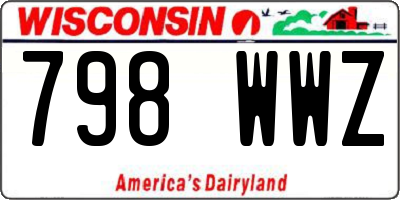 WI license plate 798WWZ