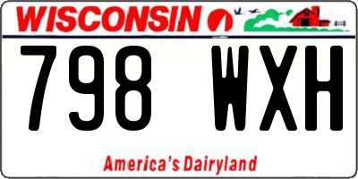 WI license plate 798WXH