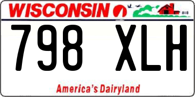 WI license plate 798XLH