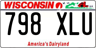 WI license plate 798XLU