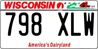 WI license plate 798XLW