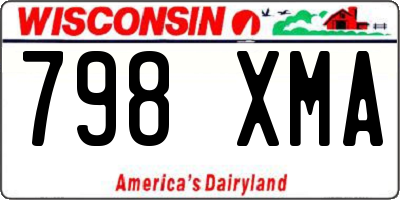 WI license plate 798XMA