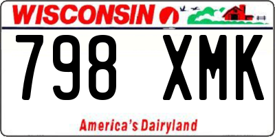 WI license plate 798XMK