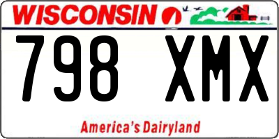 WI license plate 798XMX