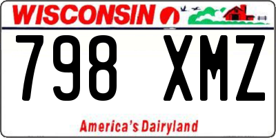 WI license plate 798XMZ