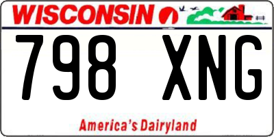 WI license plate 798XNG