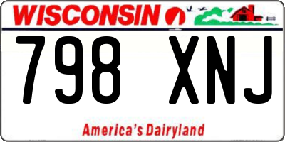 WI license plate 798XNJ
