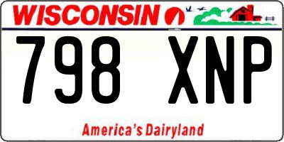 WI license plate 798XNP