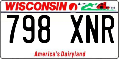WI license plate 798XNR