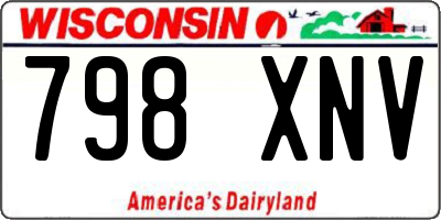 WI license plate 798XNV