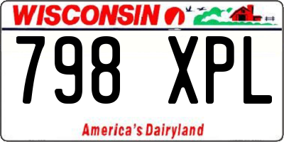 WI license plate 798XPL