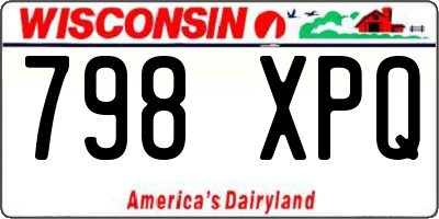 WI license plate 798XPQ
