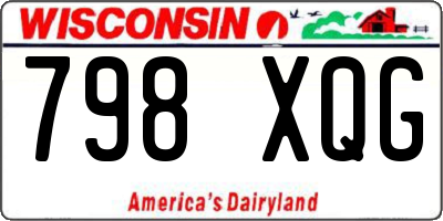 WI license plate 798XQG