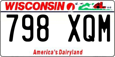 WI license plate 798XQM