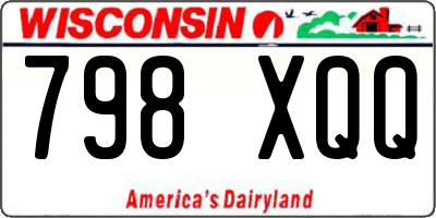 WI license plate 798XQQ