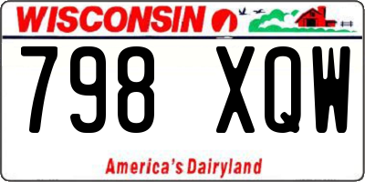 WI license plate 798XQW