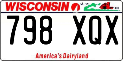 WI license plate 798XQX