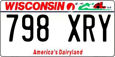 WI license plate 798XRY