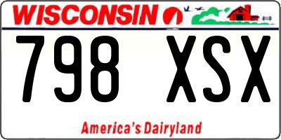 WI license plate 798XSX