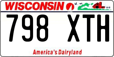 WI license plate 798XTH