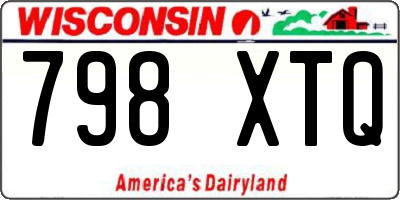WI license plate 798XTQ