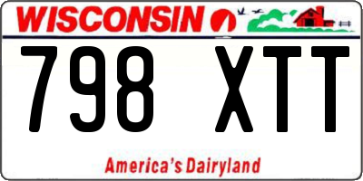 WI license plate 798XTT
