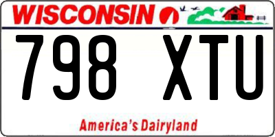 WI license plate 798XTU