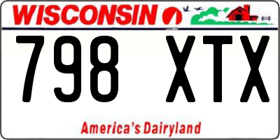 WI license plate 798XTX
