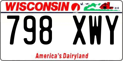 WI license plate 798XWY