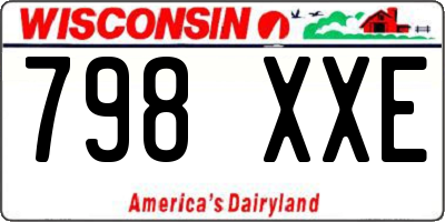 WI license plate 798XXE