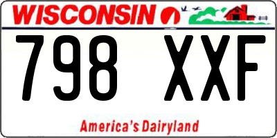 WI license plate 798XXF
