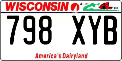 WI license plate 798XYB