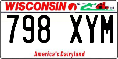 WI license plate 798XYM
