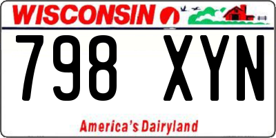 WI license plate 798XYN