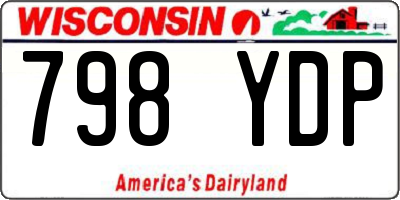 WI license plate 798YDP