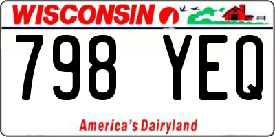 WI license plate 798YEQ